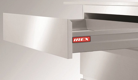                     IREX BOX Выдвижной ящик 400мм без рейлингов серый 